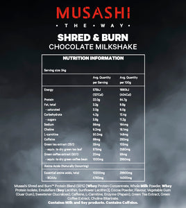 Musashi Shred & Burn 340g