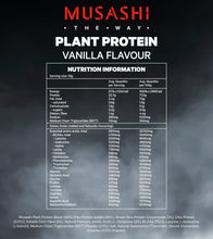 Load image into Gallery viewer, Musashi Plant Protein 320g